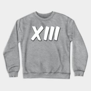 white XIII logo Crewneck Sweatshirt